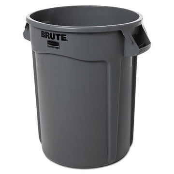 Rubbermaid® Commercial Round Brute Container, Plastic, 32 Gal, Gray freeshipping - TVN Wholesale